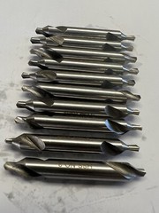 60pcs M2 HSS center drills 10 of each #0, #1,#2,#3,#4. 5 of each #5,#6, Part#530