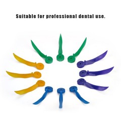 400x Disposable Dental Plastic Wedge With Hole All 4 Sizes Wave Shape Wedge BEA