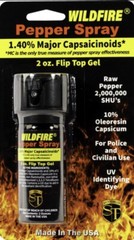 WILDFIRE STICKY Pepper GEL Spray 1. 4 MC 10% OC UV Dye SELF DEFENSE 2 oz HOT HOT