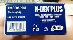 Showa N-Dex Nitrile Examination Gloves REF 8005PFM Box Non-Sterile 50ct Medium