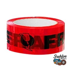 36 Rolls 1.8″ x 100 Yards Red Fragile Tape Black Lettering Box Packing