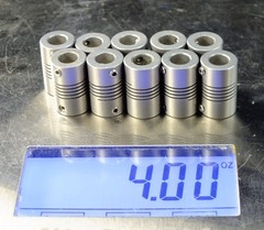 6.35 x 6.35 Shaft Flexible Coupling (1/4″ X 1/4″ STAINLESS STEEL Coupler Encoder