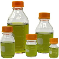 PYREX #1395-SET, Round Media Storage Bottle Set, 50/100/250/500/1000ml