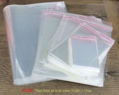 100/500Pcs Self Adhesive Peel Seal Plastic OPP Clear Bag Garment/Card/Jewellery