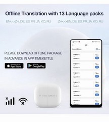 Timekettle M3 Language Translator Earbuds, Two-Way Translator Device with APP…