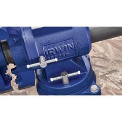 IRWIN 4935505 5-Inch Multi-Purpose Steel Bench Vise Rotating Pipe Jaws Model