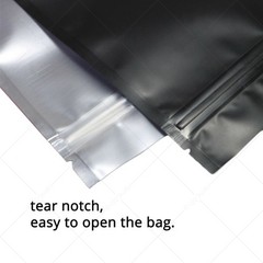 4CustomPrint Foil Mylar Zip Seal Smell Proof Resealable Matte Printd Bags