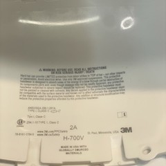 3M White Vented Hard Hat No straps Type 1 Class C (see photos)