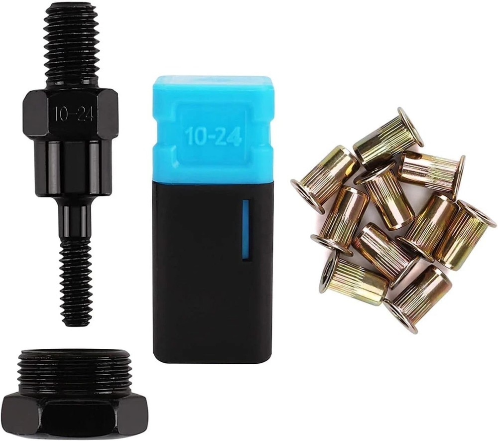 Rivet Nut Tool Mandrel 10/24 with Rivet Nuts for Rzx/Astro Riveters