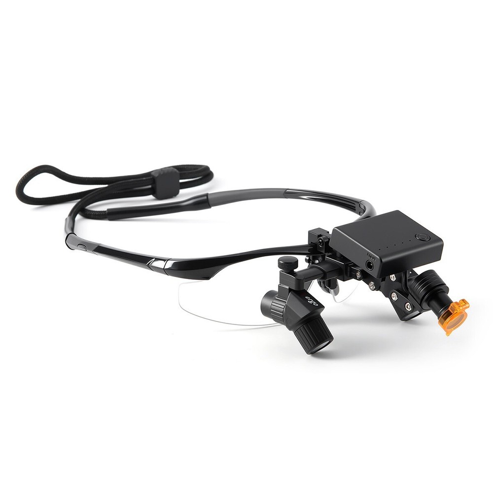 US 4.0X Dental Surgical Medical Loupes Magnifier Binocular Ergo+ LED Head Light