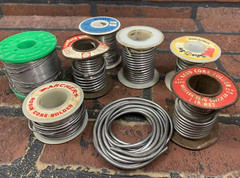 VINTAGE Solder Spools Tin Lead Mixed Lot over 4 pounds