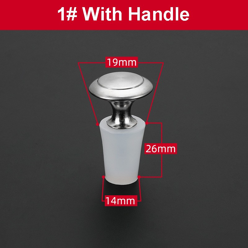 Tapered Plugs Wine Stoppers Silicone Bung With Handle Reusable Sealing Stopper