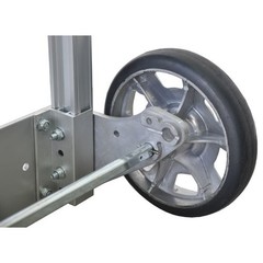 Dayton 6W046 Gphandtruck, 48In, 18In, Slvr, Alum, 500Lb