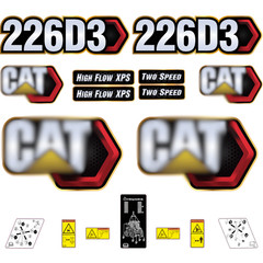 Compatible with 226D3 Decal Kit Skid Steer Stickers – Free Shipping – 3M Vinyl
