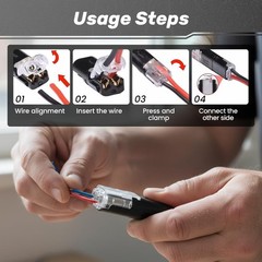 100Pcs 1/2/3 Pin Electrical Wire Connectors Kit Quick Splice Wire Connectors