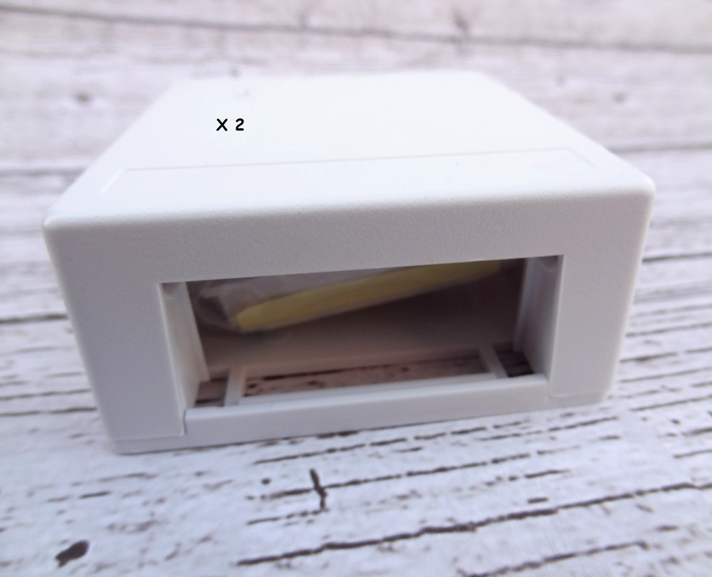 2/Pack Primex Surface Mount Duplex Case Only White Housing Assembly STAR558-85