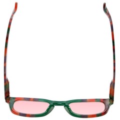Medspex 8152 FL-41 Pink Anti-Migraine Reduction Eyeglasses Green Purple Stripes