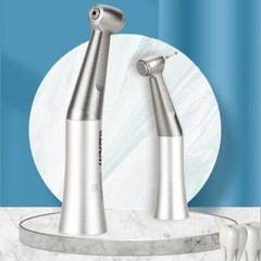 AZDENT Dental Low Speed Contra Angle Handpiece Push Button Fit FG 1.6mm Burs