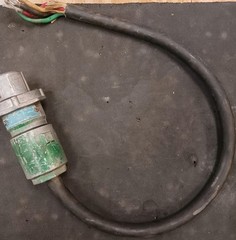 Crouse-Hinds APJ3485 Explosion Proof Male Plug w/Cord 30A 600V 3W 4P (L-64)