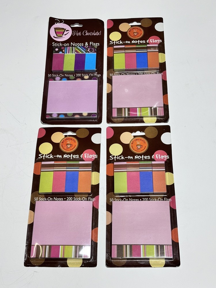 Stick-on Notes & Flags 4pk