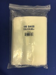 Clear LK Zip-Lock Seal Top Re-closable Zipper Hang Hole Plastic Poly Bags 4 Mil