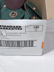 SA Quick-Change Disc: TSM, 2″ Dia, 120 Grit, AO, Coated Qty 50 7100062272