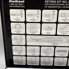 Kwikset Weiser Professional Keying Of Residential Locksets # 272 KW1 Keyway