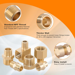 146Pcs Hose Pipe Fitting & Barb Fitting Kit, 56Pcs Hose Pipe Fitting & 50Pcs Bar