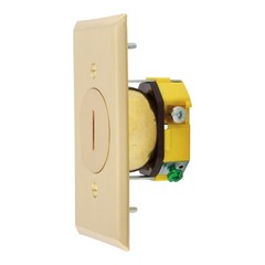 Hubbell Wiring Device-Kellems RF151DTR 15A 125V 2P 3W Tamper Resistant Single