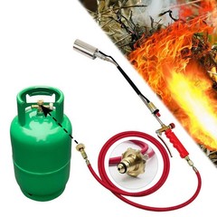 Portable Propane Torch Weed Burner Ice Snow Melter Outdoor Flame Thrower w/ Hose