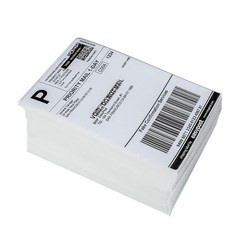 4×6 Direct Thermal Shipping Labels, White Perforated, 1000 Labels/Stack