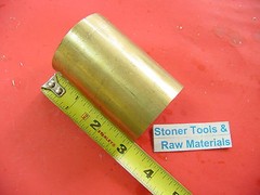 2″ C360 BRASS ROUND ROD 3″ long Solid H02 Lathe Bar Stock 2.00″ OD x 3″