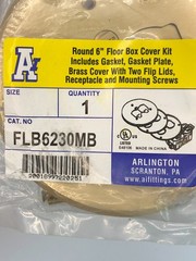 Arlington FLB6230MB 6″ Floor Box Cover Kit