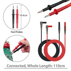 8X Automotive Test Lead Kit Power Probe Wire-Piercing Clip Puncture Wire Break