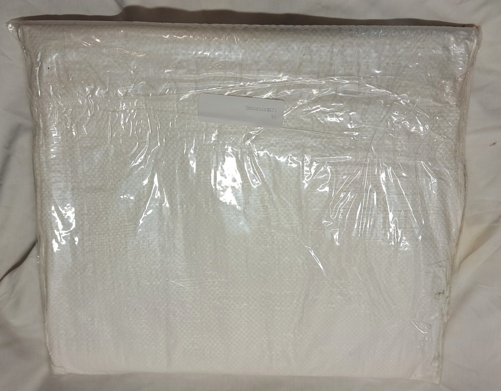 (25) Sandbags 14×26 Sand Bags Bag Poly. White w Draw Strings.
