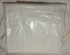 (25) Sandbags 14×26 Sand Bags Bag Poly. White w Draw Strings.