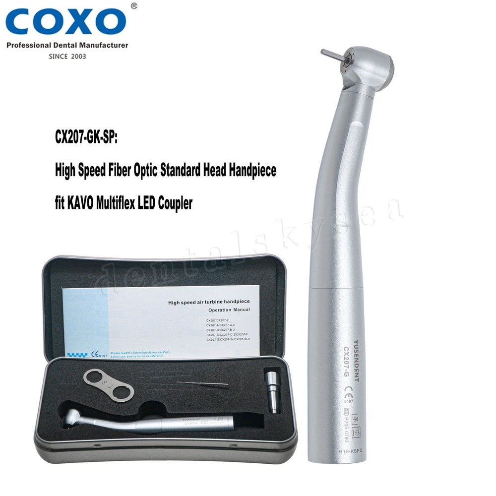 COXO Dental Fiber Optic Turbine High Speed Handpiece Fit Kavo Multiflex LUX