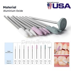 9Pcs Dental Composite Polishing Stones Burs Kit HP 2.35mm for straight handpiece