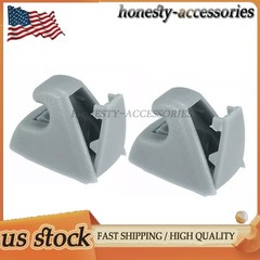 1Pair Gray Sunvisor Shade Support Clip For 2007-2014 Chevrolet Tahoe US