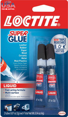 Super Glue Liquid, Clear, 0.07 Fl Oz Tube, 2 Pack – Superglue for Plastic, Wood,