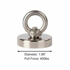 400LB N52 Fishing Magnet Super Strong Neodymium Pull Force Treasure Hunt Salvage