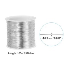 28 Gauge Jewelry Wire, 328 Feet/100M Pure Copper Jewelry Beading Wire Soft Me…