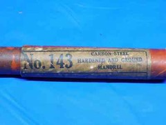 CLEVELAND T.D. CO. 1/2 CARBON STEEL HARDENED AND GROUND MANDREL NO. 143 5″ OAL
