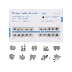 Dental Orthodontic Braces Brackets Mini Roth.022 Hook 345 /Round Arch Wires NITI
