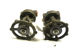 NEW LOT OF 2 BONNEY A105N CR13 VALVE BODY A105N STEM CR13 CR13.HF