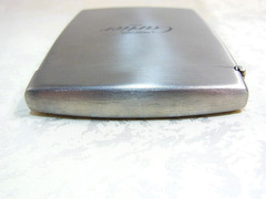 Authentic Cartier Business Card Holder Stainless steel Case Rare w/Pouch & Paper
