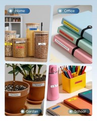TZe TZ Label Maker Tape Colors Replace for Brother P-Touch Label Tape 12mm 0….