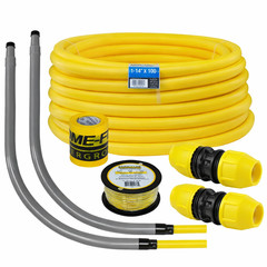 Underground Natural Gas 1 1/4in 100 ft IPS New Install Kit LP Flexible Durable