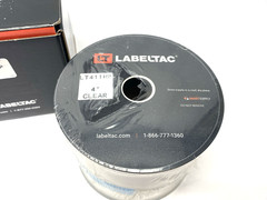 LabelTac LT411HP Pro Model High Perf. 10 Year Vinyl Label CLEAR 4″ x 150’/Roll