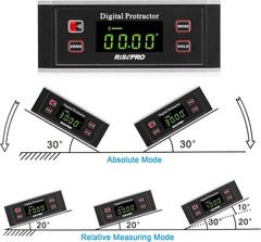 Inclinometer, Digital Protractor Angle Finder Level Inclinometer Magnetic V-G…